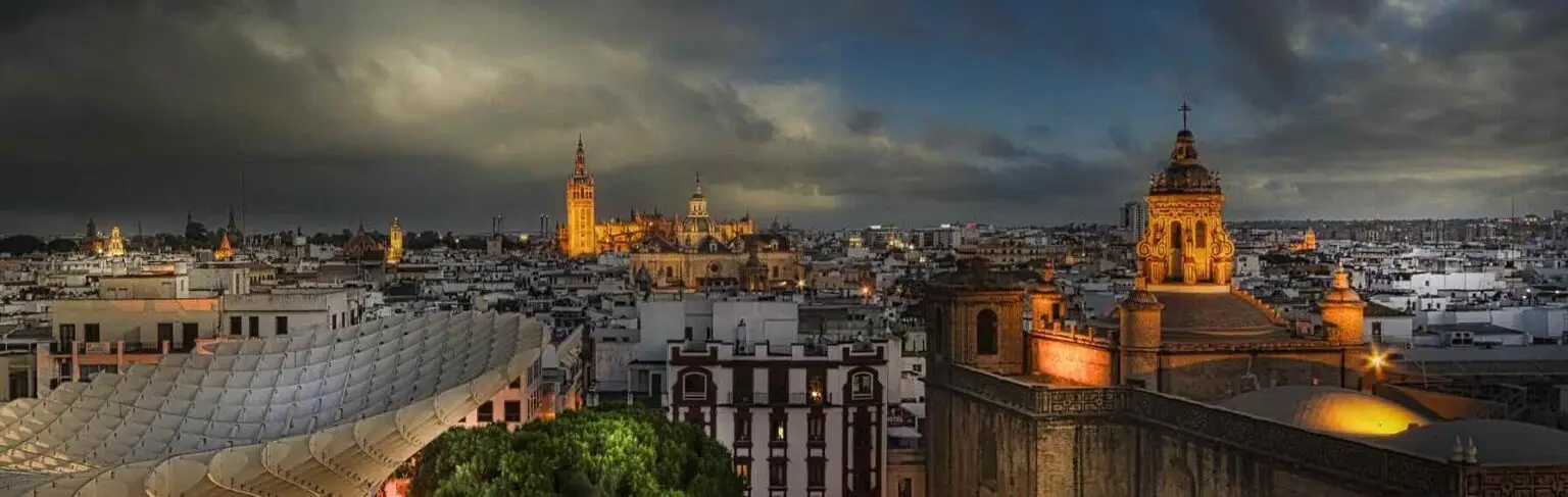 vue sur la ville de séville en Espagne