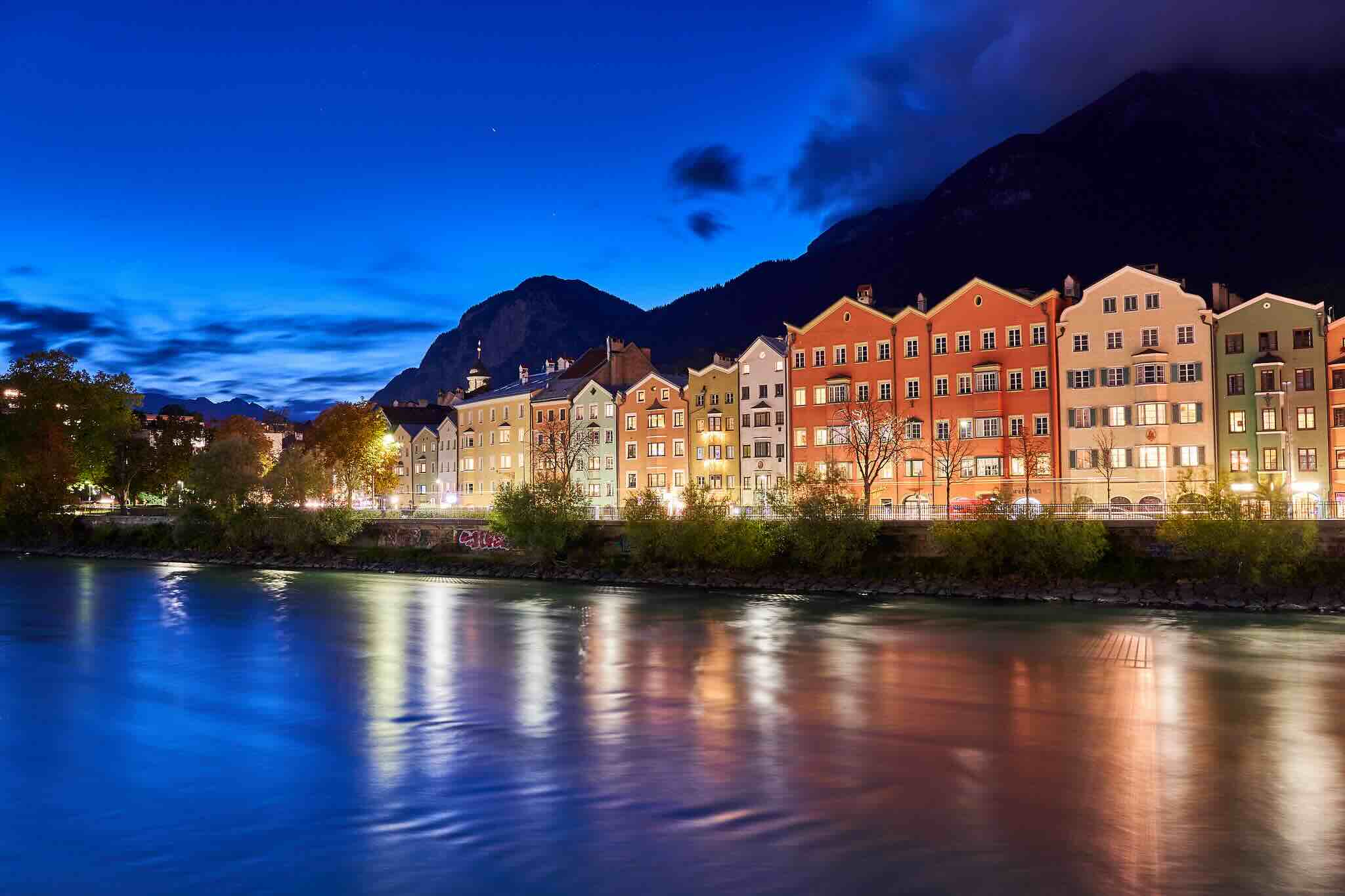 Immeubles colorés à Innsbruck