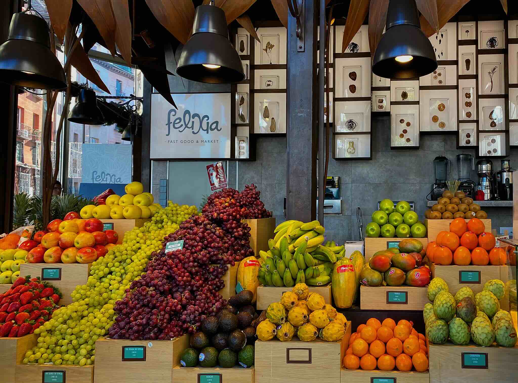 étal d'un marché en Espagne