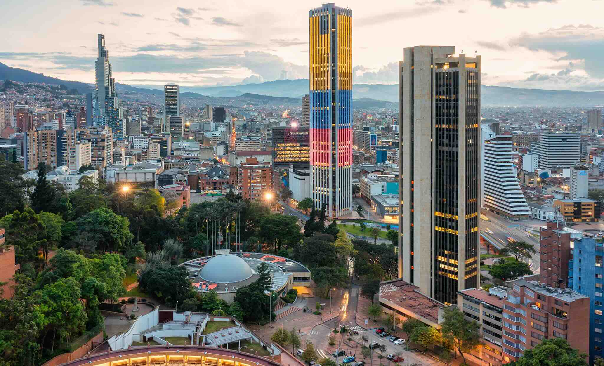 Vue du centre de Bogota
