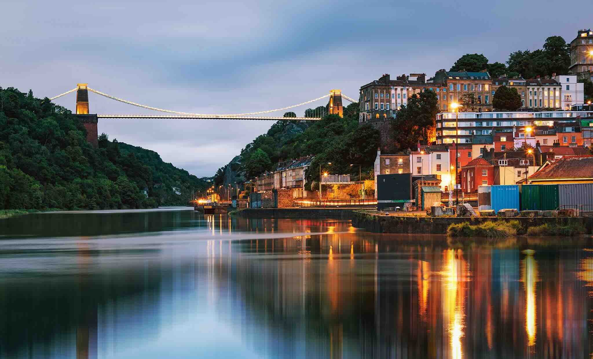 Pont et vue de Bristol