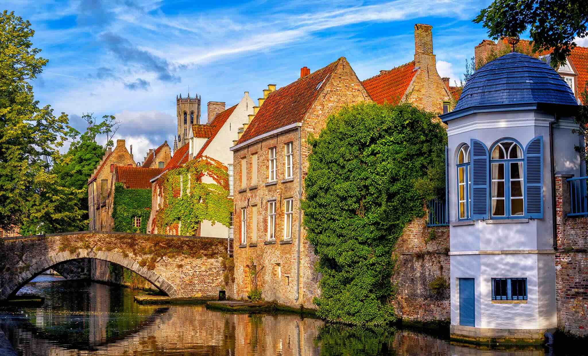 vue bucolique de Bruges