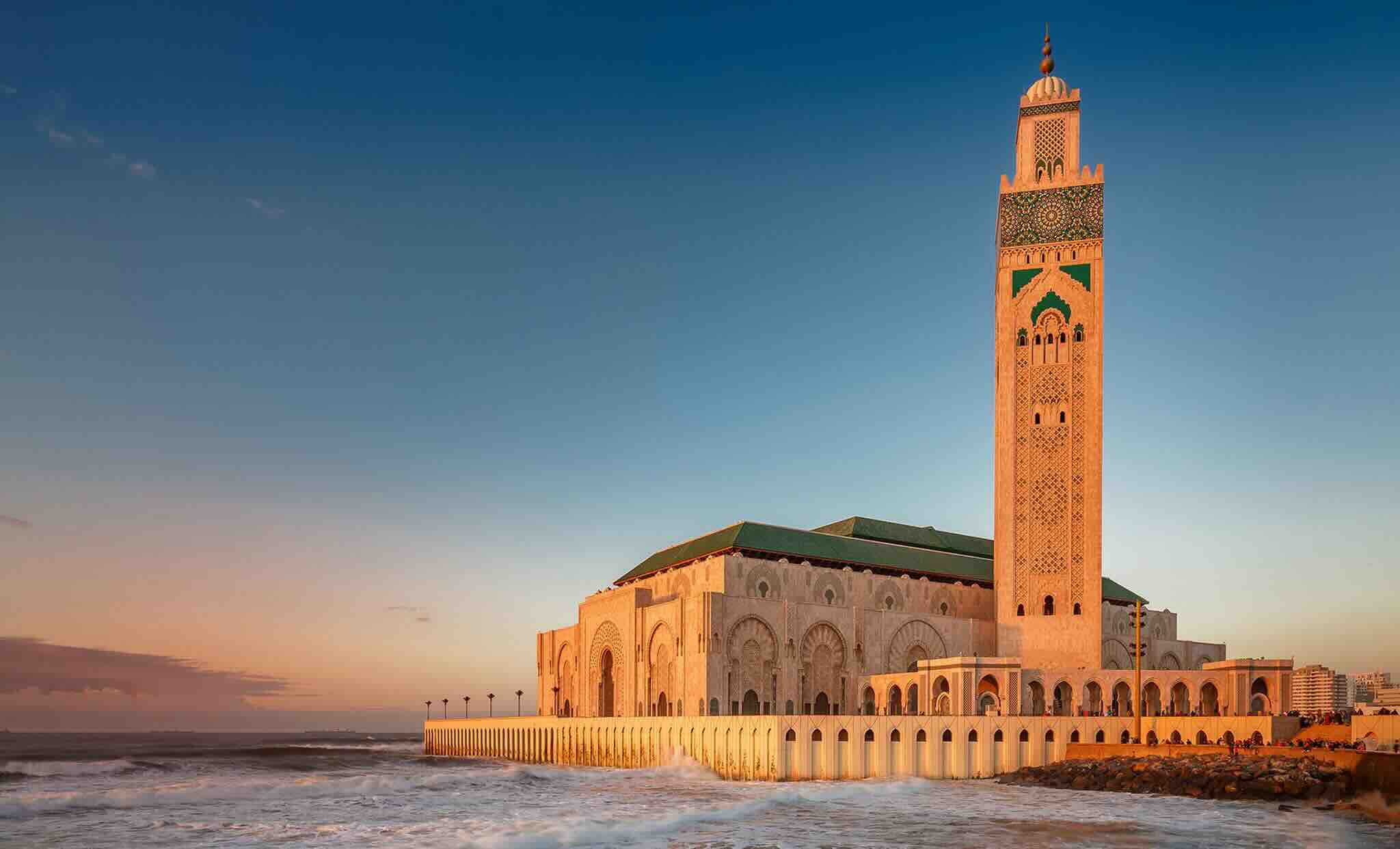 Mosquée de Casablanca avec son minaret