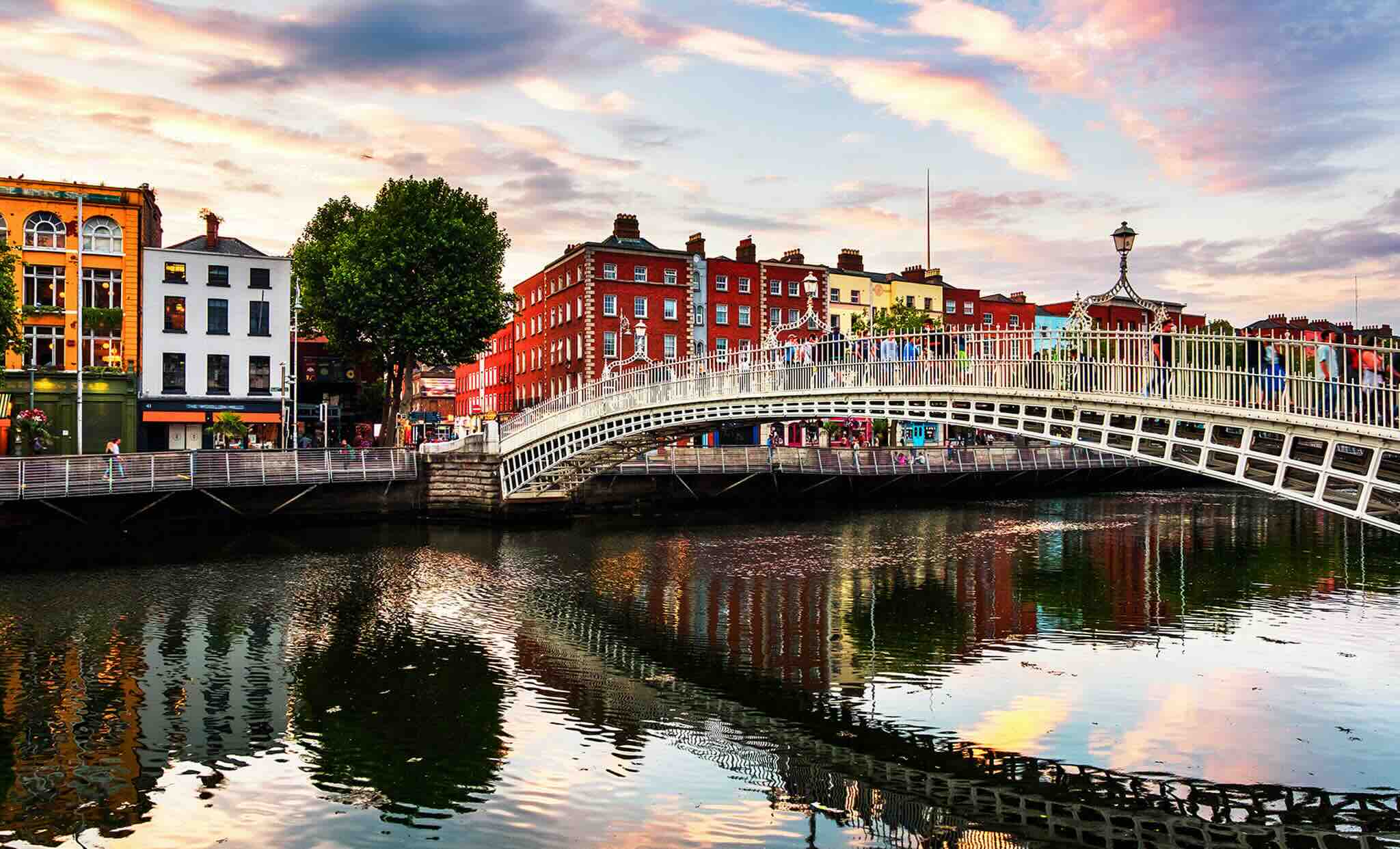 pont au dessus de la rivière Liffey à Dublin