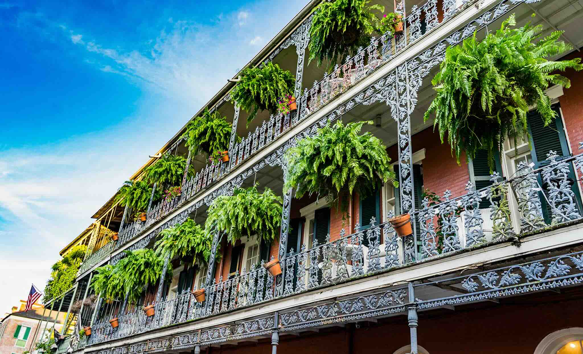 célèbre balcon de la Nouvelle Orléans