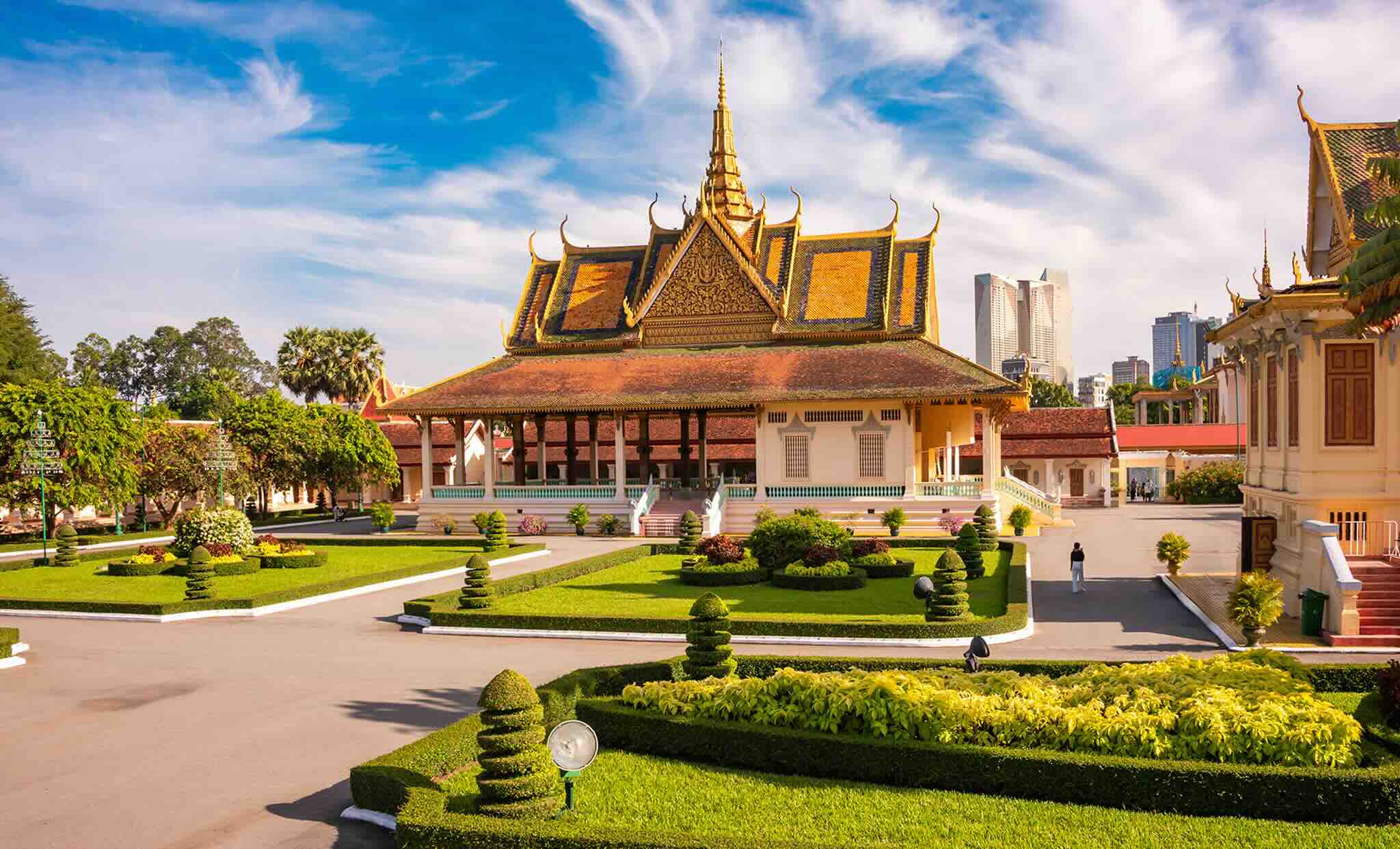 Temple au centre de Phnom Penh