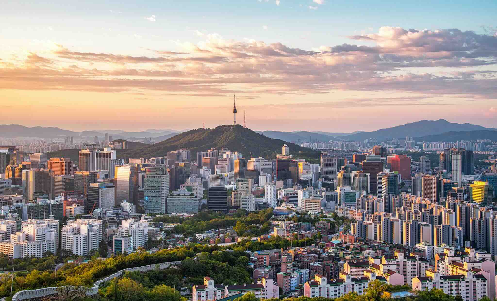 Panorama aérien de Séoul