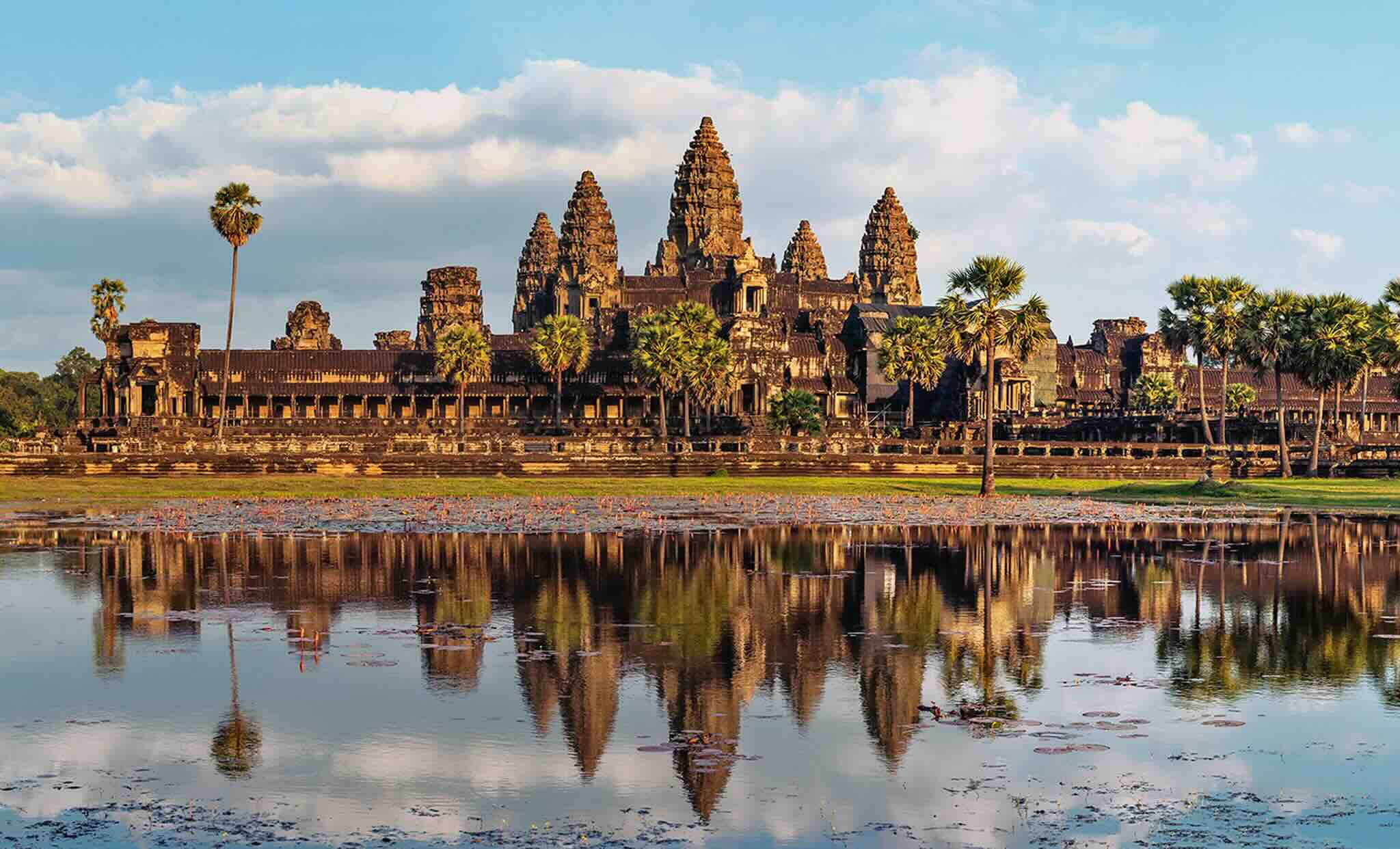 Temple d'Angkor Wat à côté de Siem Reap