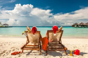 Passer Noël au soleil, sur la plage tropicale